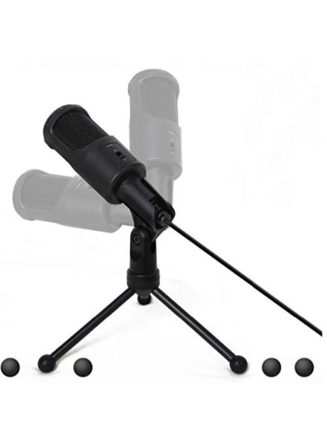Professional USB Wired Condenser Microphone With Shock Mount 3545700182 Black - Image 2