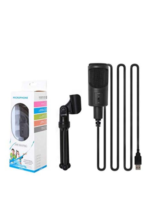 Professional USB Wired Condenser Microphone With Shock Mount 3545700182 Black - Image 3
