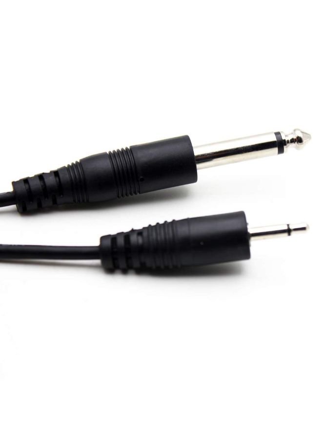 Lapel Tie Clip Microphone Audio Cable for Acoustic Guitar 1839000456 Black