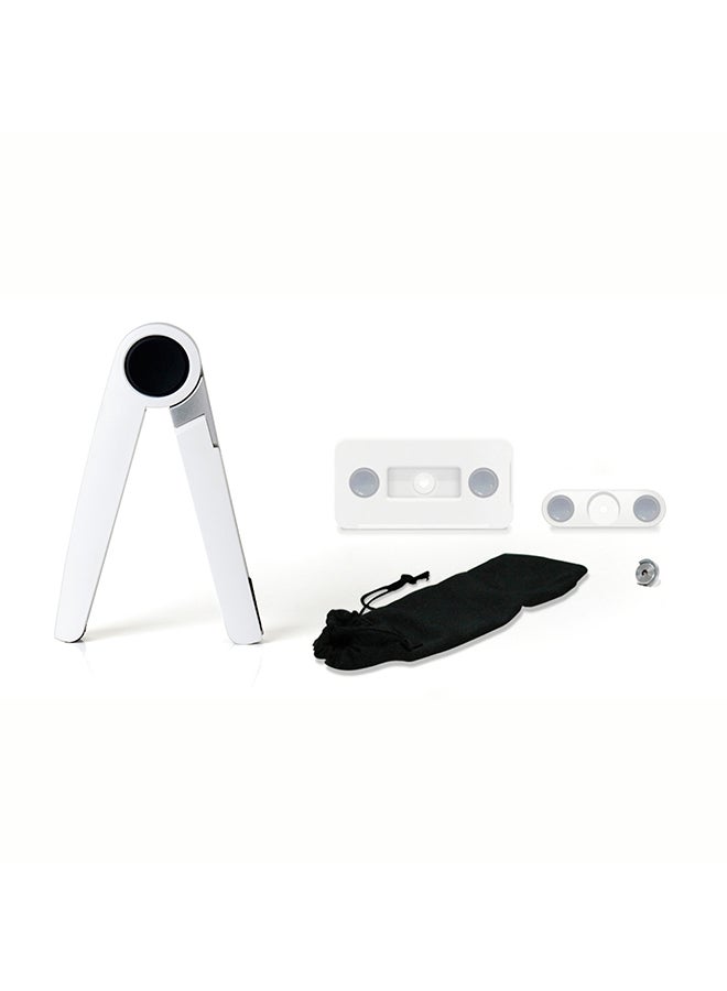 Adjustable Height Portable Laptop And Tablet Stand White  - Image 2