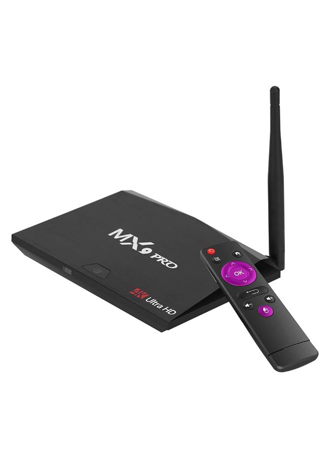 MX9 Pro Wi-Fi Bluetooth Android Set Top Box V2927 Black