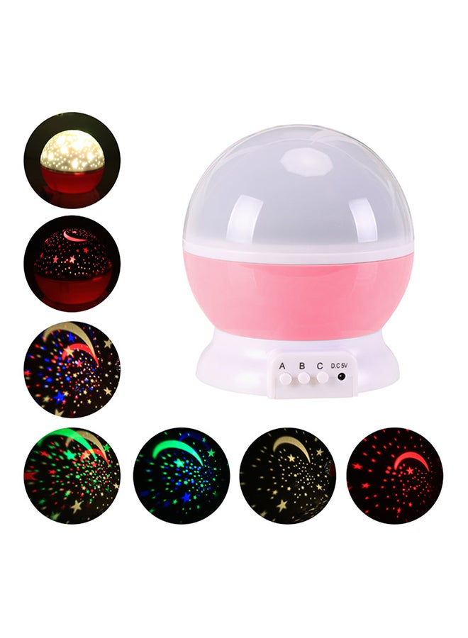 LED Constellation Starry Twinkle Projector Lamp Pink/White 0.375kg - Image 2