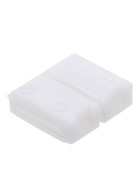 10 Pack 4 Pin RGB LED Strip Connector Quick Splitter T shape White 1grams