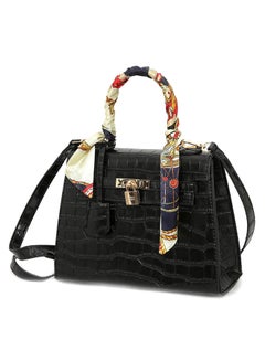 BAGGRA Crocodile Pattern Shoulder bag Black  - Image 1