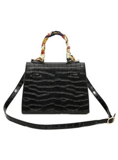 BAGGRA Crocodile Pattern Shoulder bag Black  - Image 2