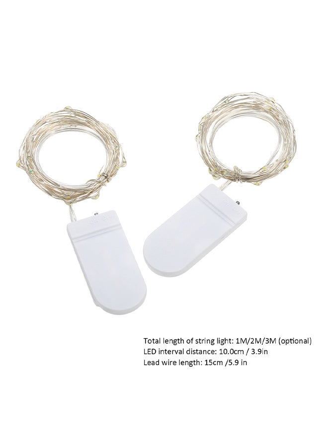 Generic - 20 LED Fairy Starry Copper Wire String Extra Flexible Bendable Light Strip White 2meter - Image 1