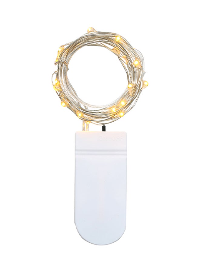 Generic 20 LED Fairy Starry Copper Wire String Extra Flexible Bendable Light Strip White 2meter  - Image 1