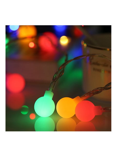 80 LED Spherical String Light With Remote Control Multicolour 10meter