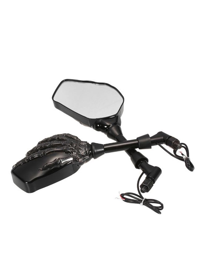 Generic Motorcycle LED Ghost Pattern Rearview Mirror 