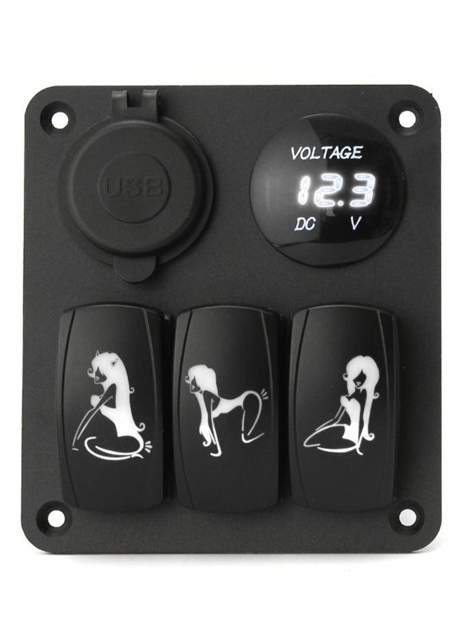 Generic Dual USB 3 Gang LED Rocker