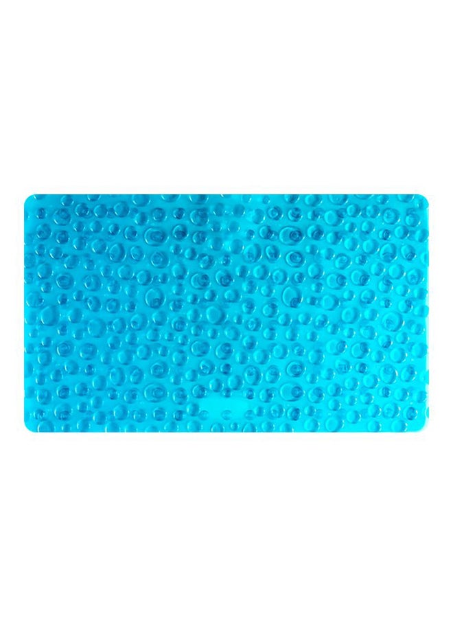 Bathroom Cobblestone Suction Cup Massage Mat Blue 39 x 71cm - Image 1