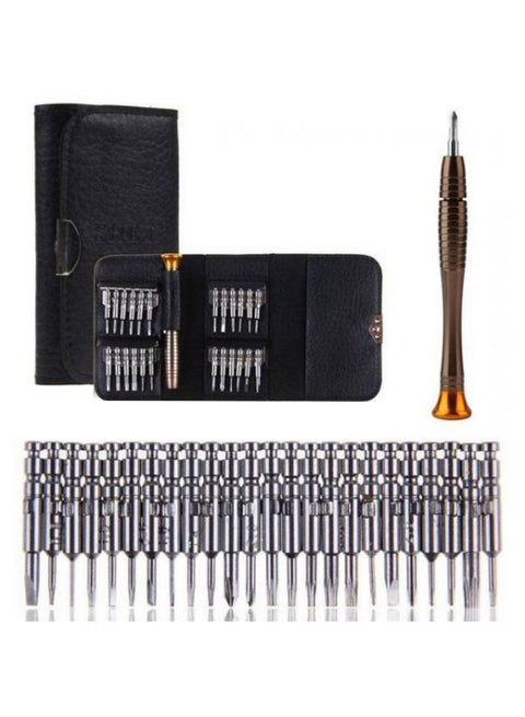 25-In-1 Torx Screwdriver Repair Tool Kit Black 118grams