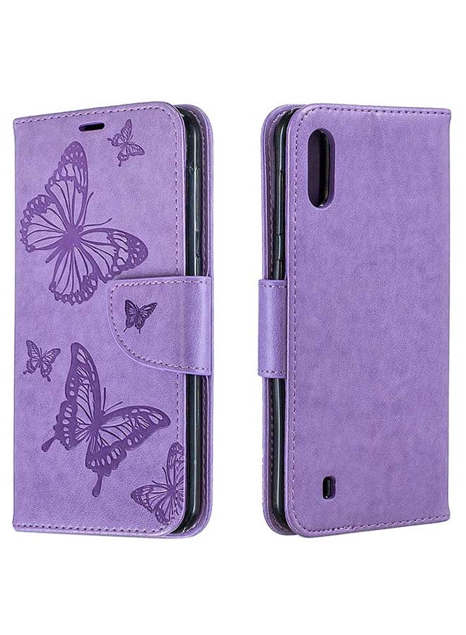 صوجي غطاء حماية قلاب لهاتف سامسونج جالاكسي A10 أرجواني - Image 1