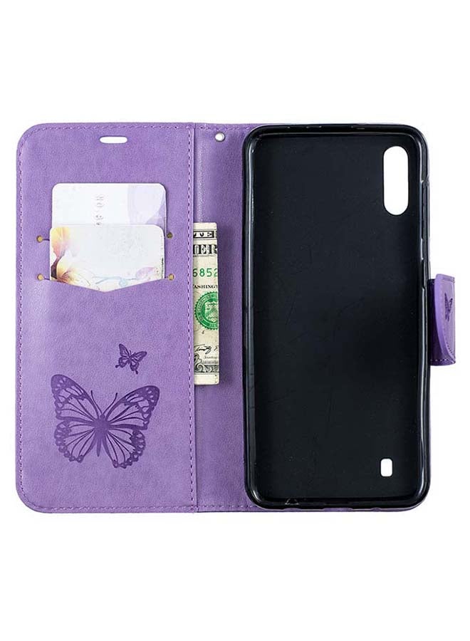 صوجي غطاء حماية قلاب لهاتف سامسونج جالاكسي A10 أرجواني - Image 3