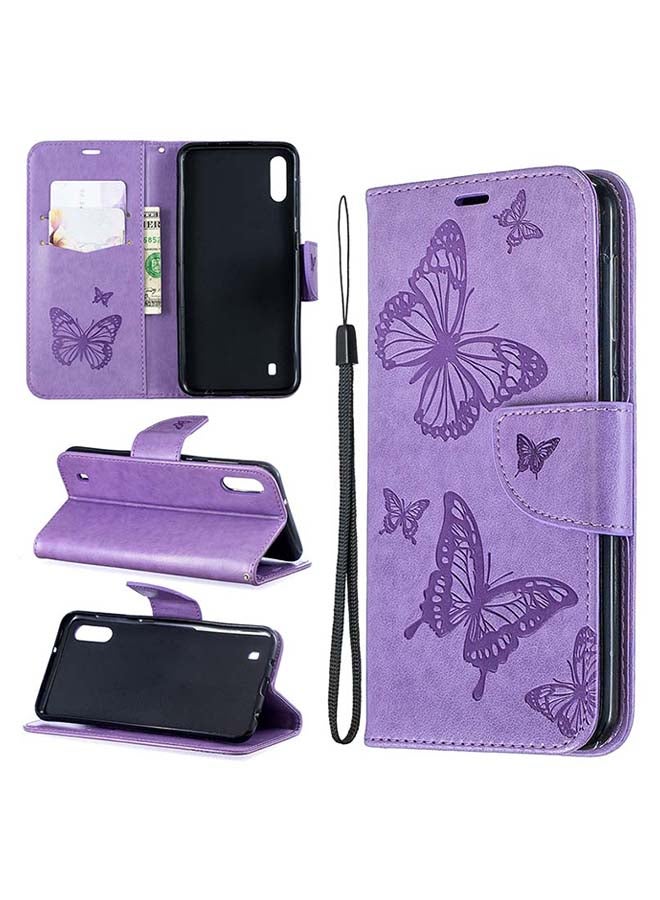 صوجي غطاء حماية قلاب لهاتف سامسونج جالاكسي A10 أرجواني - Image 2