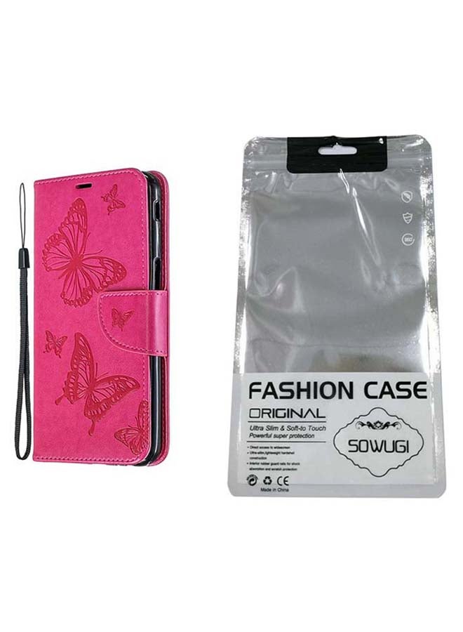 صوجي غطاء حماية قلاب لهاتف سامسونج جالاكسي A10 وردي - Image 4