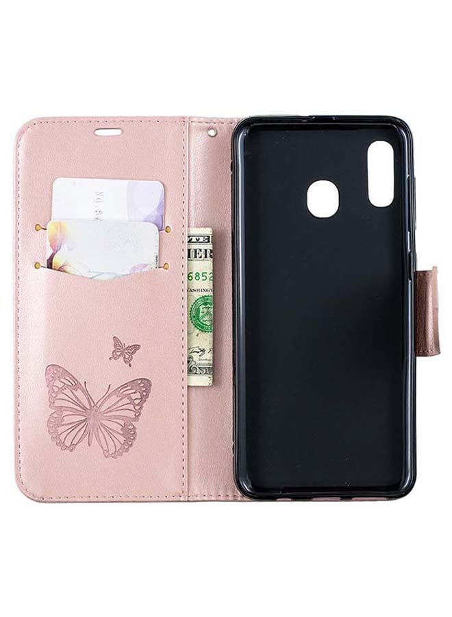 صوجي غطاء حماية قلاب لهاتف سامسونج جالاكسي A20/A30 وردي - Image 3