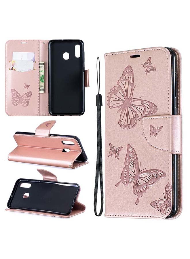 صوجي غطاء حماية قلاب لهاتف سامسونج جالاكسي A20/A30 وردي - Image 2