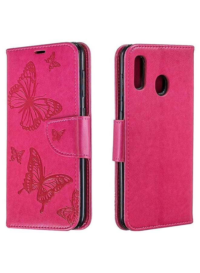 صوجي غطاء حماية واقٍ قلاب لهاتف سامسونج جالاكسي A20/A30 وردي - Image 1