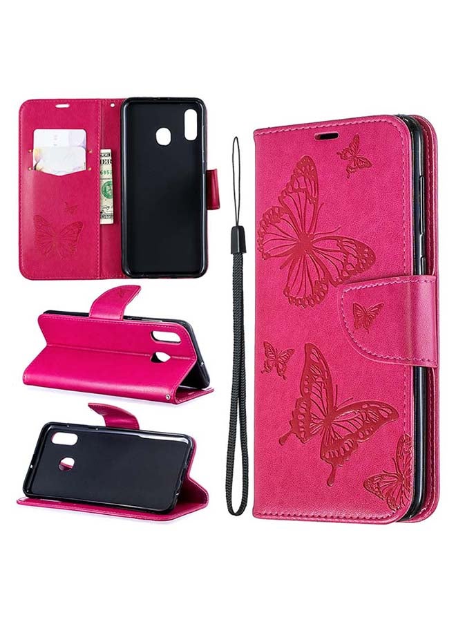 صوجي غطاء حماية واقٍ قلاب لهاتف سامسونج جالاكسي A20/A30 وردي - Image 2