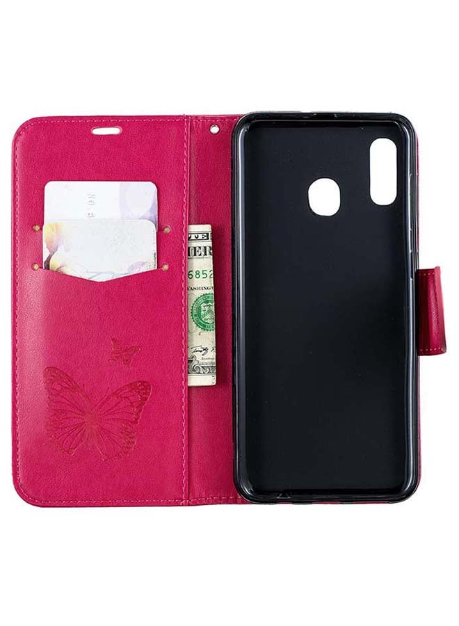 صوجي غطاء حماية واقٍ قلاب لهاتف سامسونج جالاكسي A20/A30 وردي - Image 3