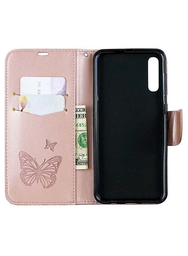 صوجي غطاء حماية قلاب لهاتف سامسونج جالاكسي A50 وردي - Image 3