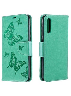 Flip Case Cover For Samsung Galaxy A70 Green