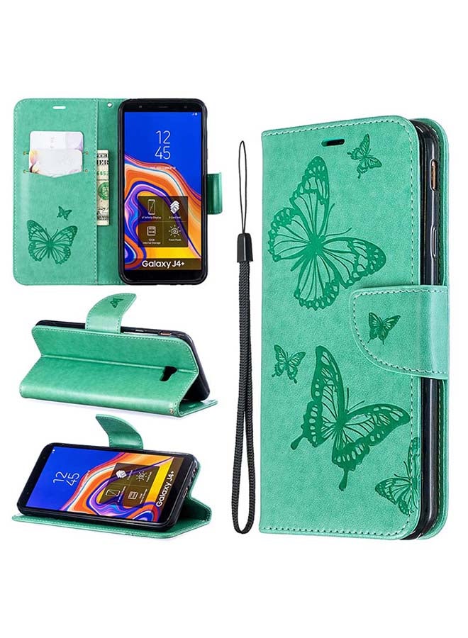 صوجي غطاء حماية قلاب لهاتف سامسونج جالاكسي J4 بلس أخضر - Image 2