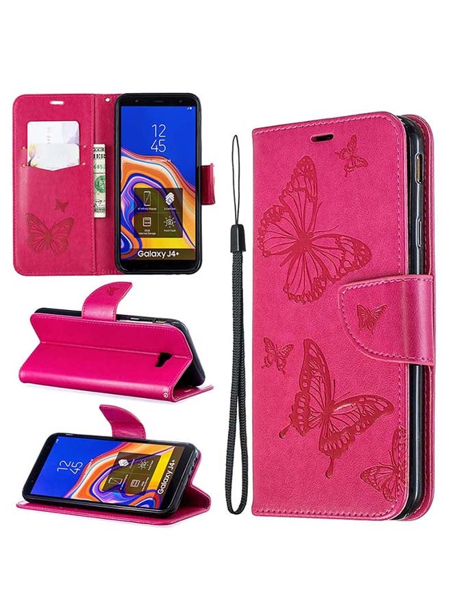 SOWUGI Flip Case Cover For Samsung Galaxy J4 Plus Pink - Image 2