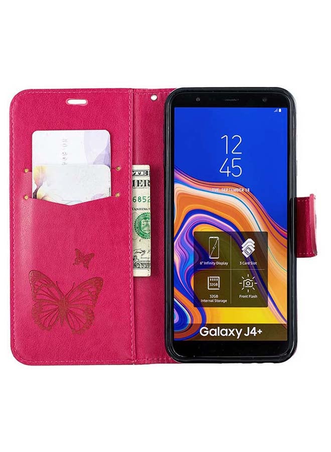 SOWUGI Flip Case Cover For Samsung Galaxy J4 Plus Pink - Image 3
