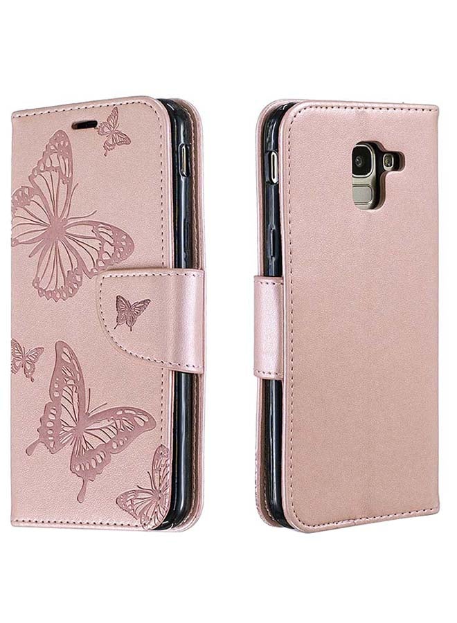 صوجي غطاء حماية قلاب لهاتف سامسونج جالاكسي J6 2018 وردي - Image 1