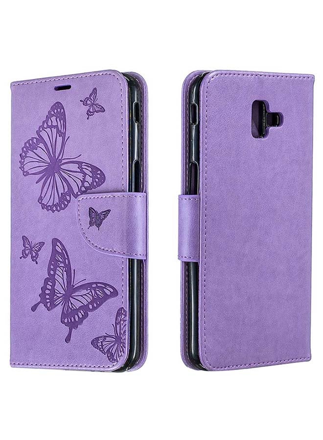 صوجي غطاء حماية قلاب لهاتف سامسونج جالاكسي J6 بلس أرجواني - Image 1