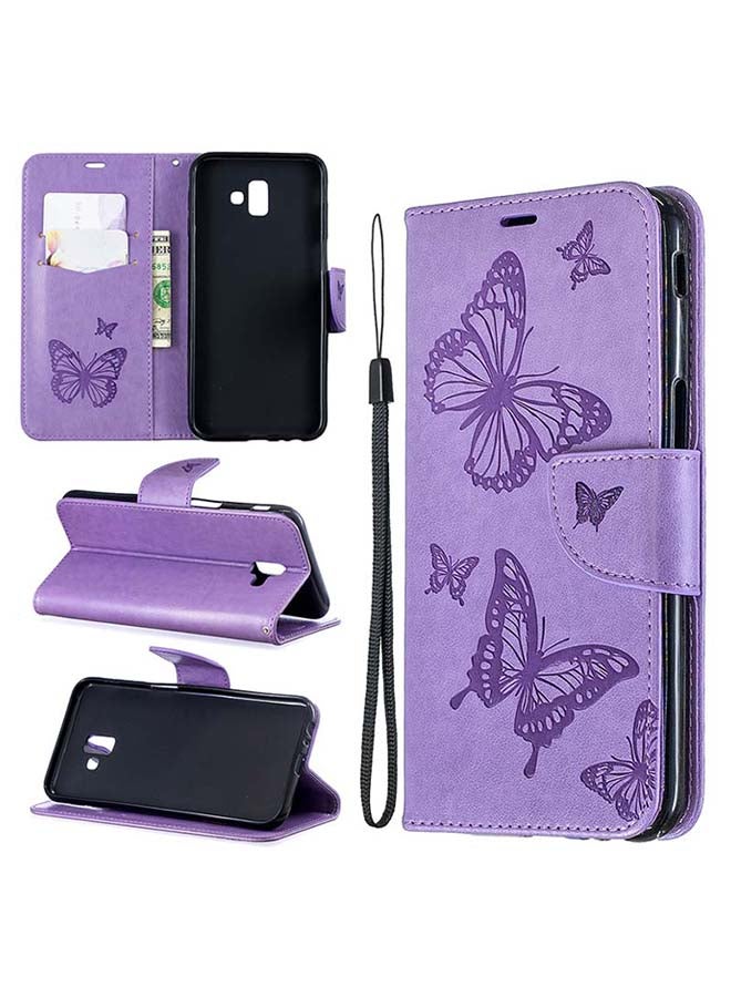 صوجي غطاء حماية قلاب لهاتف سامسونج جالاكسي J6 بلس أرجواني - Image 2