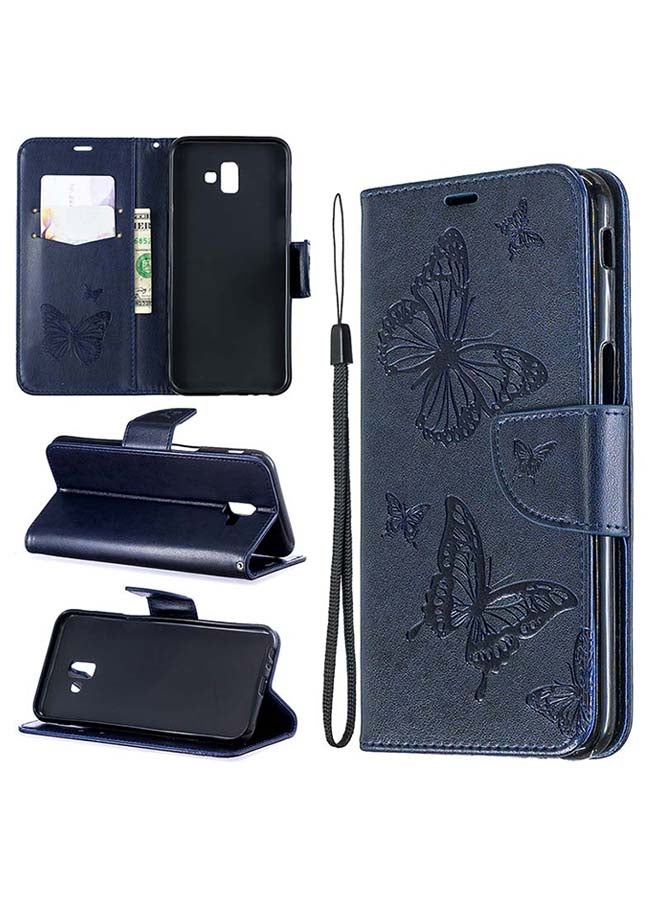 SOWUGI - Flip Case Cover For Samsung Galaxy J6 Plus Blue - Image 1