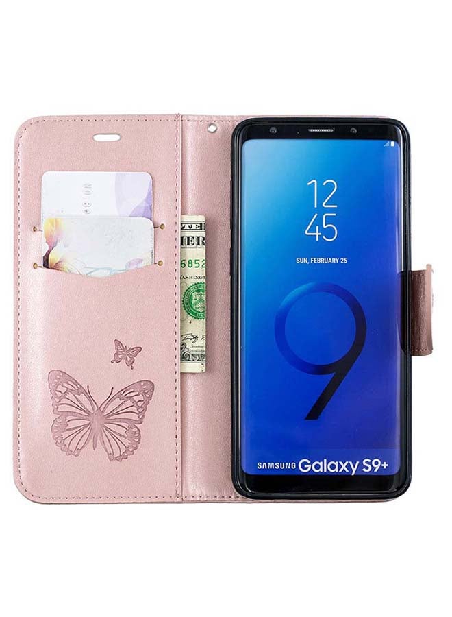 صوجي غطاء حماية قلاب لهاتف سامسونج جلاكسي S9 بلس وردي - Image 3