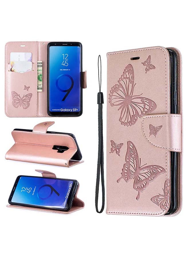 صوجي غطاء حماية قلاب لهاتف سامسونج جلاكسي S9 بلس وردي - Image 2