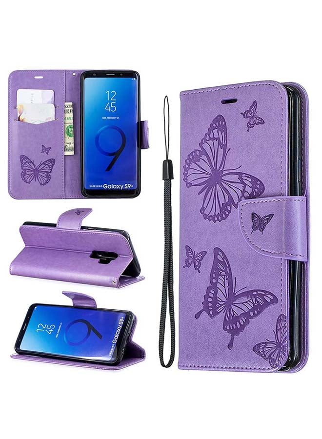 SOWUGI - Flip Case Cover For Samsung Galaxy S9 Plus Purple - Image 1
