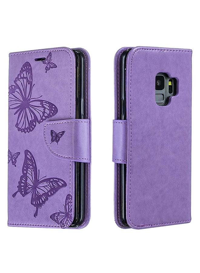 SOWUGI Flip Case Cover For Samsung Galaxy S9 Purple - Image 1