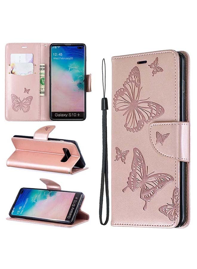 صوجي غطاء حماية قلاب لهاتف سامسونج جالاكسي S10 بلس وردي - Image 2