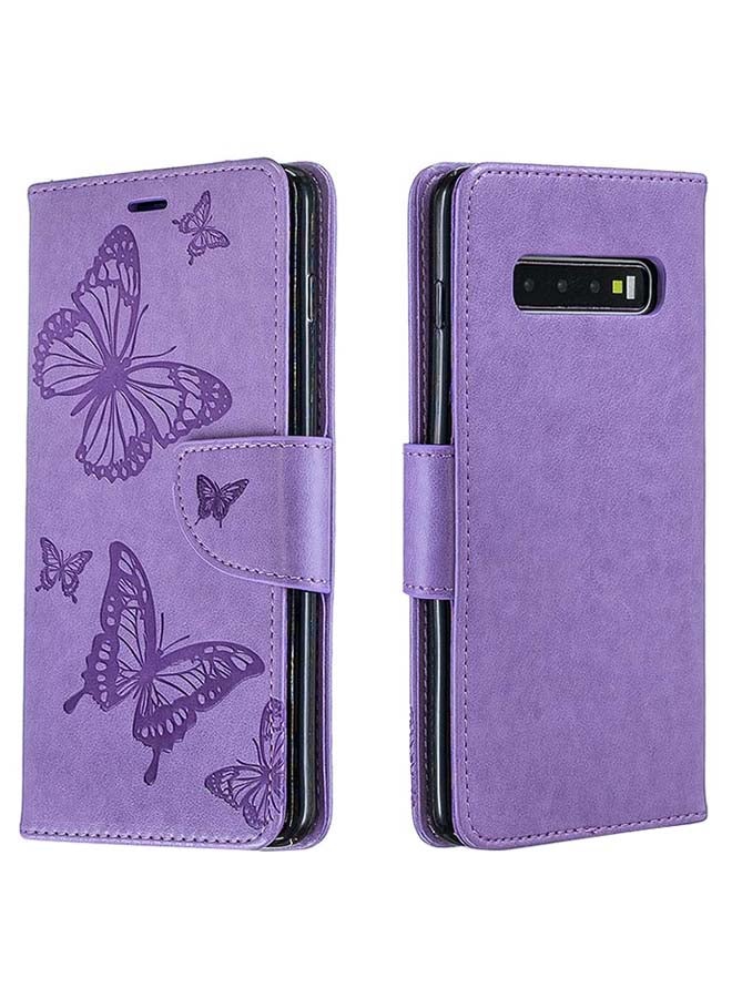 صوجي غطاء حماية قلاب لهاتف سامسونج جالاكسي S10 بلس أرجواني - Image 1