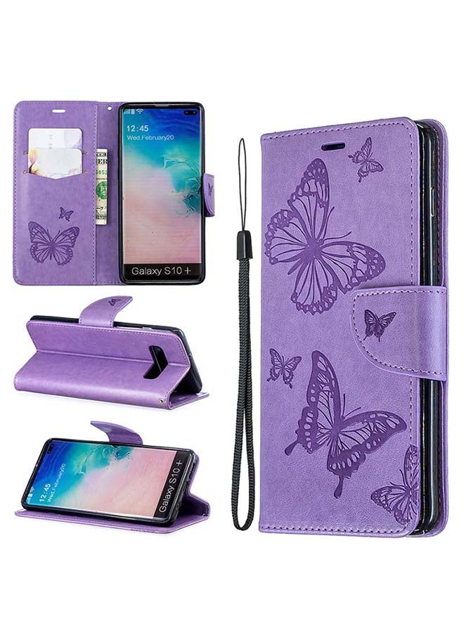 صوجي غطاء حماية قلاب لهاتف سامسونج جالاكسي S10 بلس أرجواني - Image 2