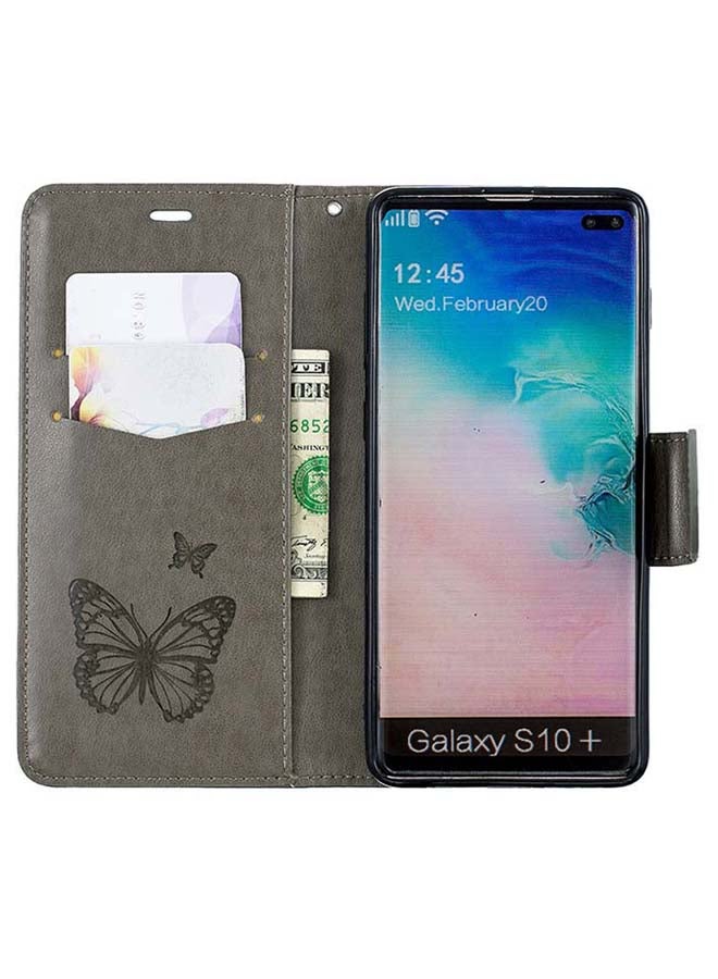 صوجي غطاء حماية قلاب لهاتف سامسونج جالاكسي S10 بلس رمادي - Image 3