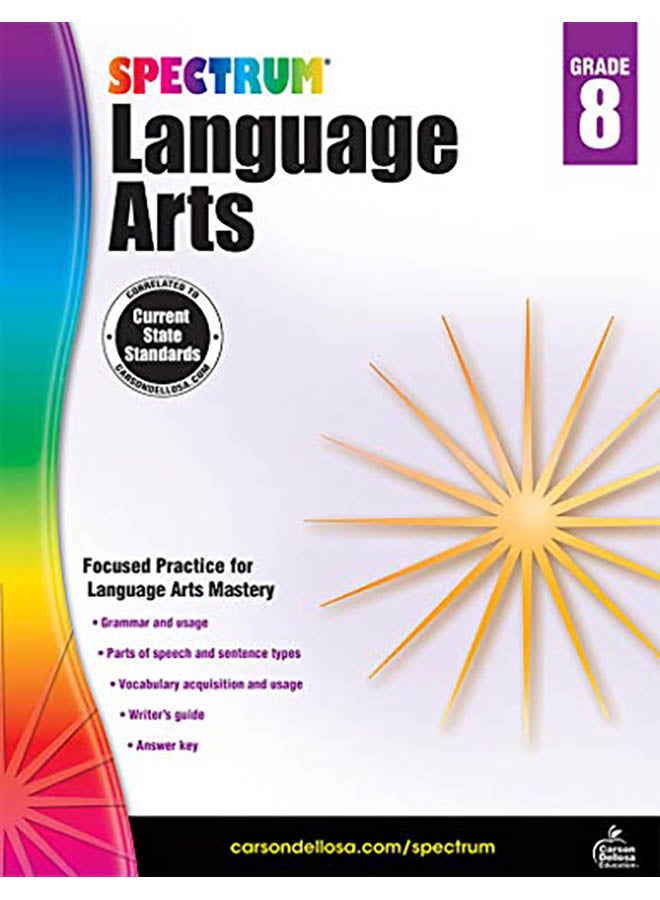 Spectrum Language Arts, Grade 8 Paperback English by Spectrum - 2014 