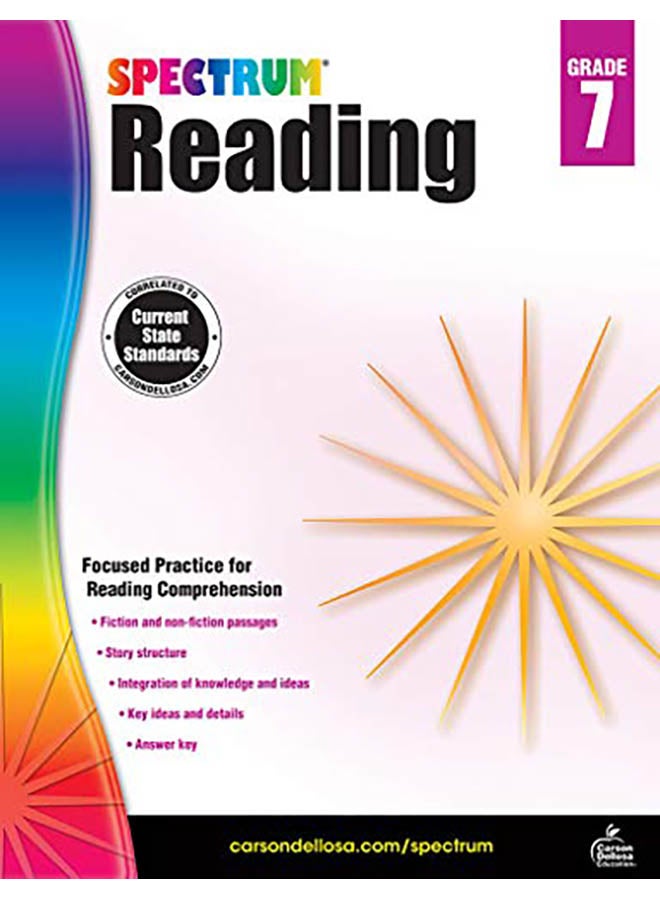 Spectrum Reading Workbook, Grade 7 Paperback English by Spectrum - 2014