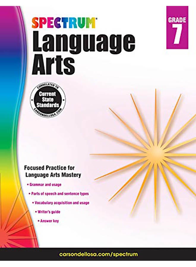 Spectrum Language Arts, Grade 7 Paperback English by Spectrum - 2014