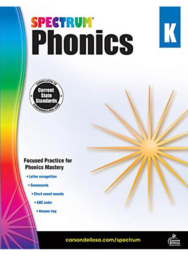 Spectrum Phonics, Grade K paperback english - 2014