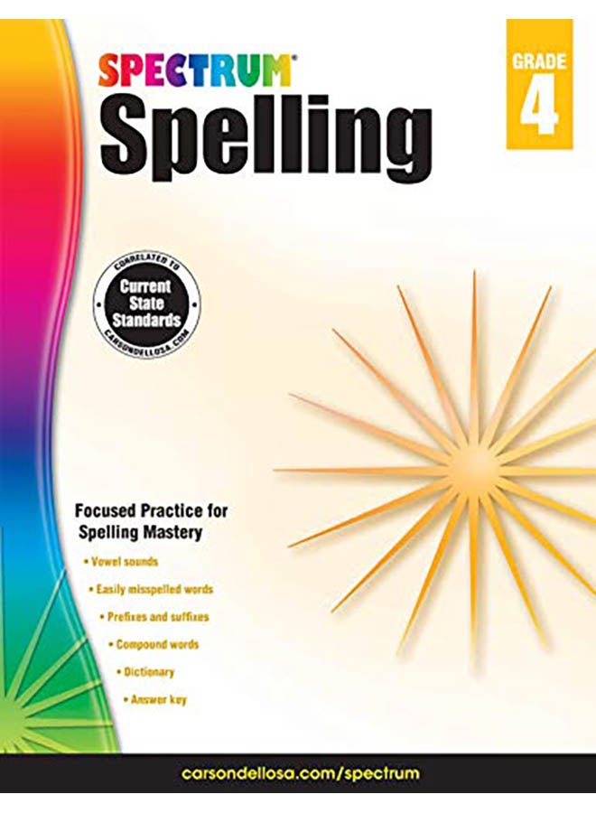 Spectrum Spelling, Grade 4 Paperback English by Spectrum - 2014