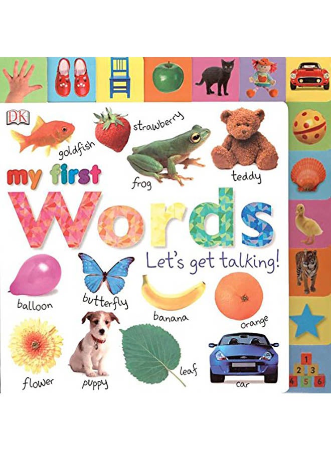 Tabbed Board Books: My First Words: Let's Get Talking! Hardcover English by DK - 38533