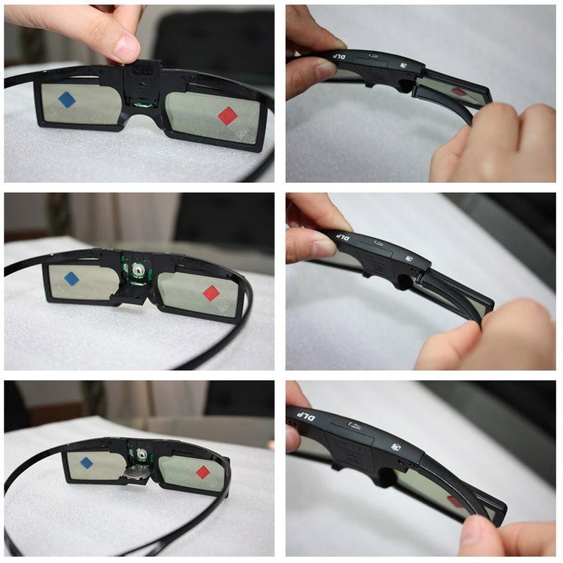 Generic 3D DLP-Link Active Glasses Black  - Image 3