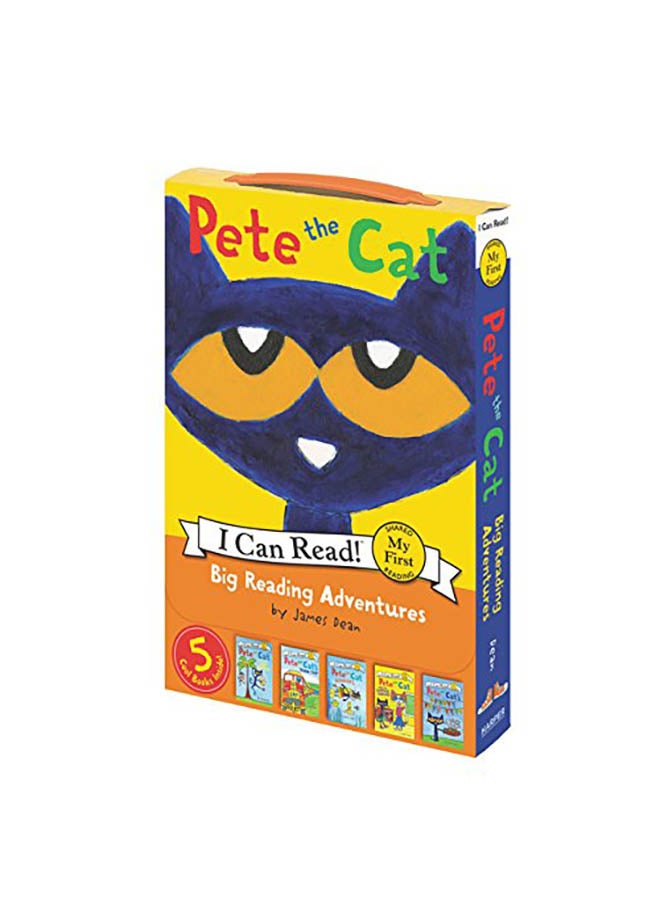 Pete the Cat: Big Reading Adventures: 5 Far-Out Books in 1 Box! Paperback English by James Dean - 2018 